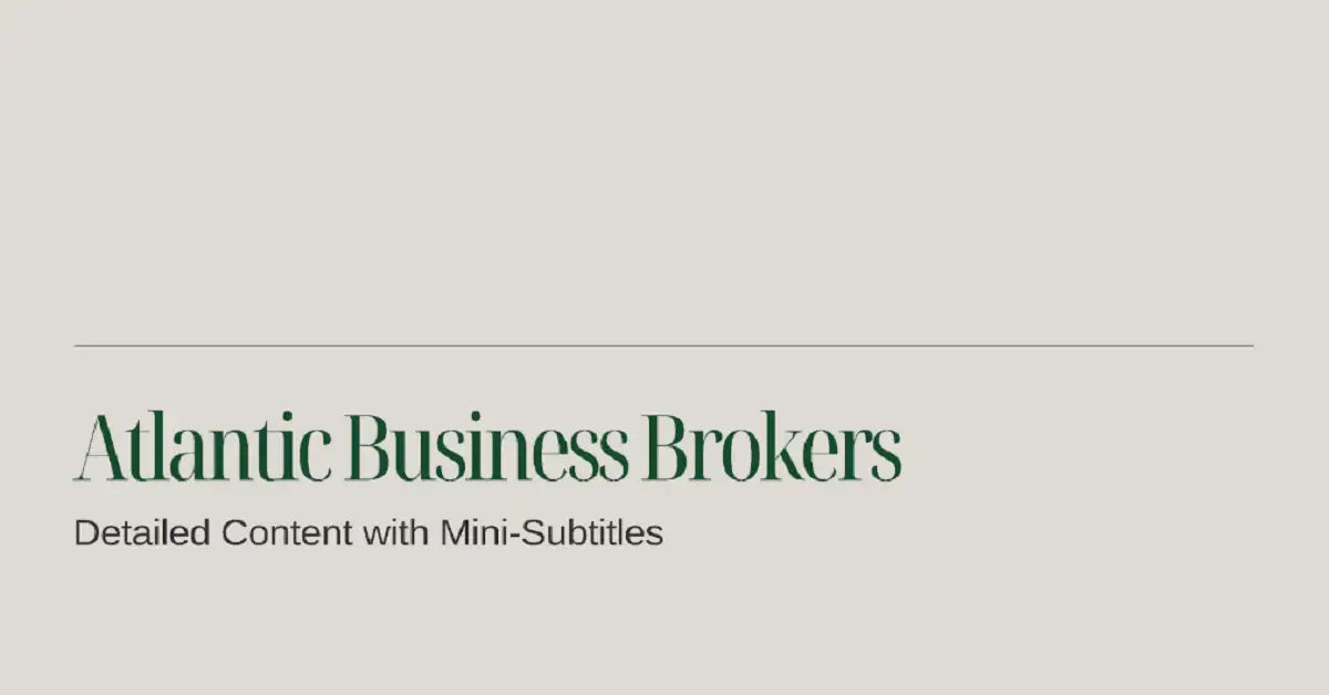 Atlantic Business Brokers